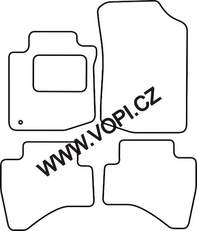 Autokoberce Peugeot 107 07/2005 - 2011 Carfit (3640)